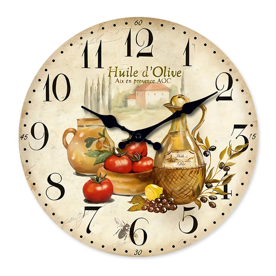 Vintage Wooden Wall Clock