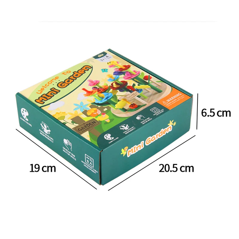 Flower Garden Building Wooden Toys