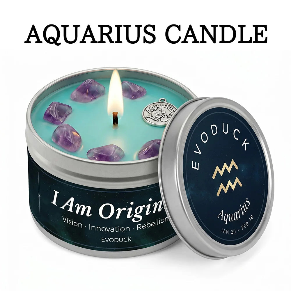 12 Zodiac Candles Set Astrology