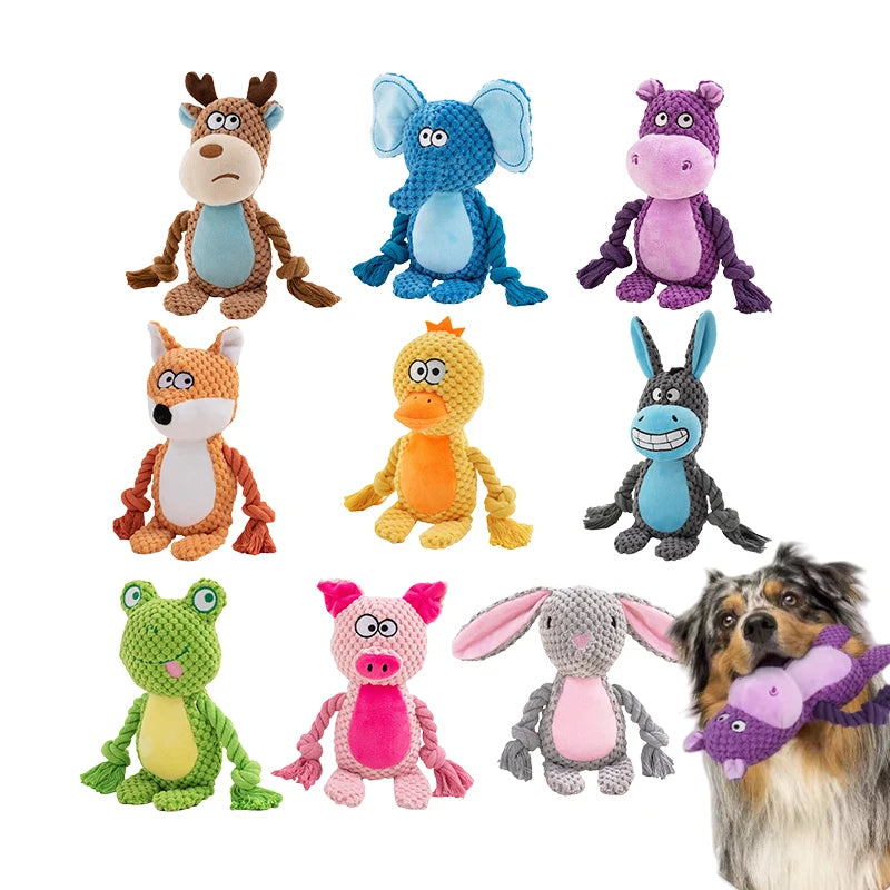 Cute Animal Rope Dog Toy