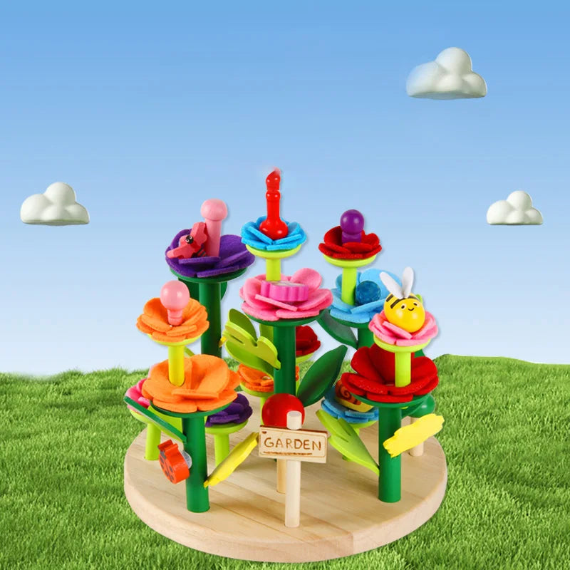 Flower Garden Building Wooden Toys