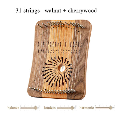 31  Kalimba Strings Finger Harp Wood
