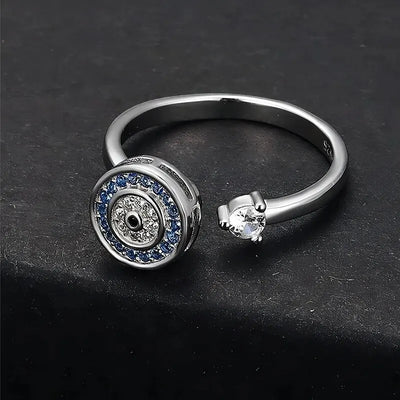 Casual Rotation Round Copper Zirconia Rings