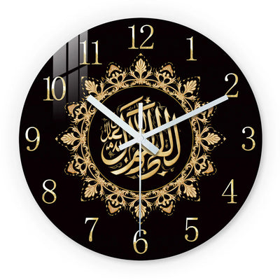 Geometric Line Wooden Wall Clock