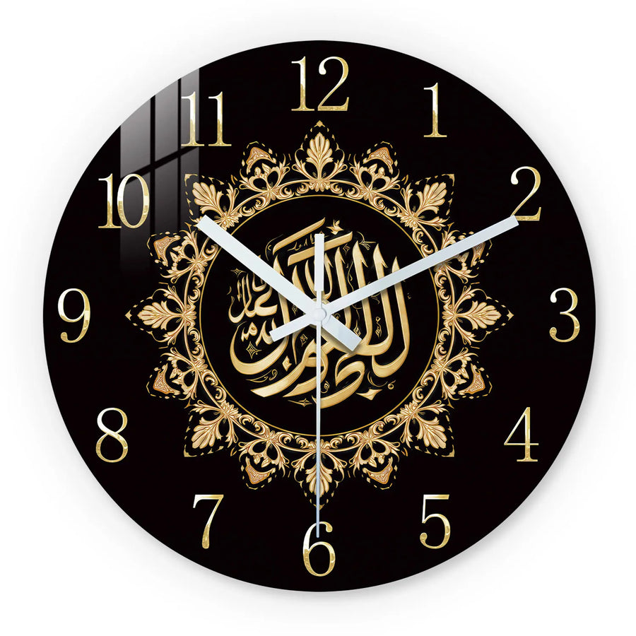 Geometric Line Wooden Wall Clock