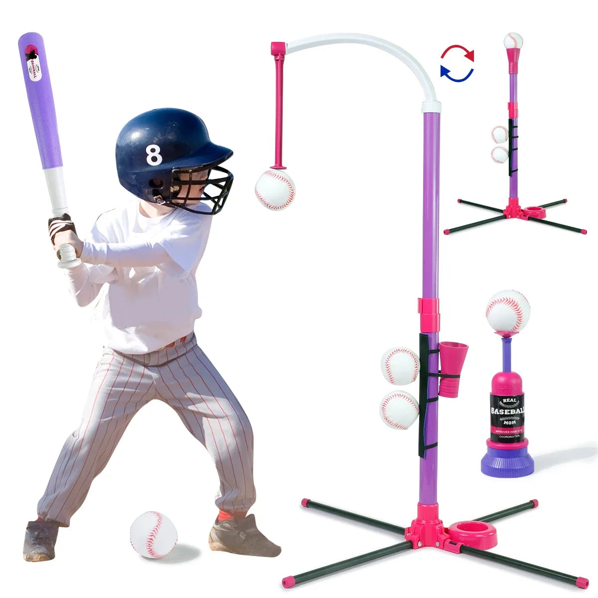 3-in-1 Kids Baseball Toy Set