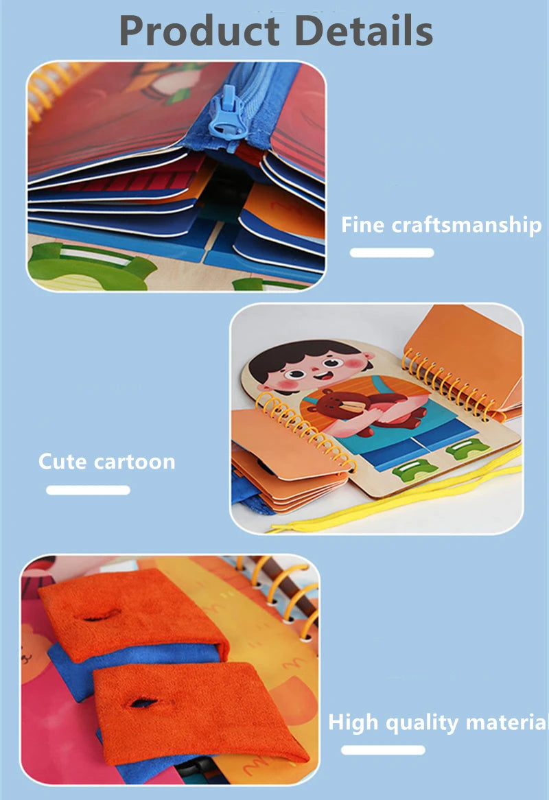 Multi-layer Wooden Busy Board For Children Montessori Early Education