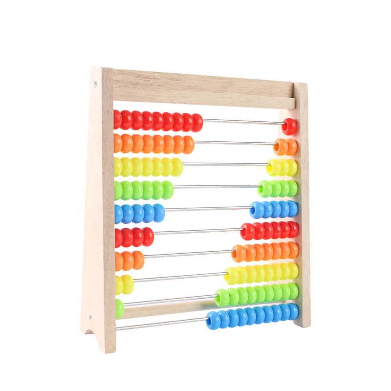Wooden Counting Toy Abacus Montessori Education Math Toy