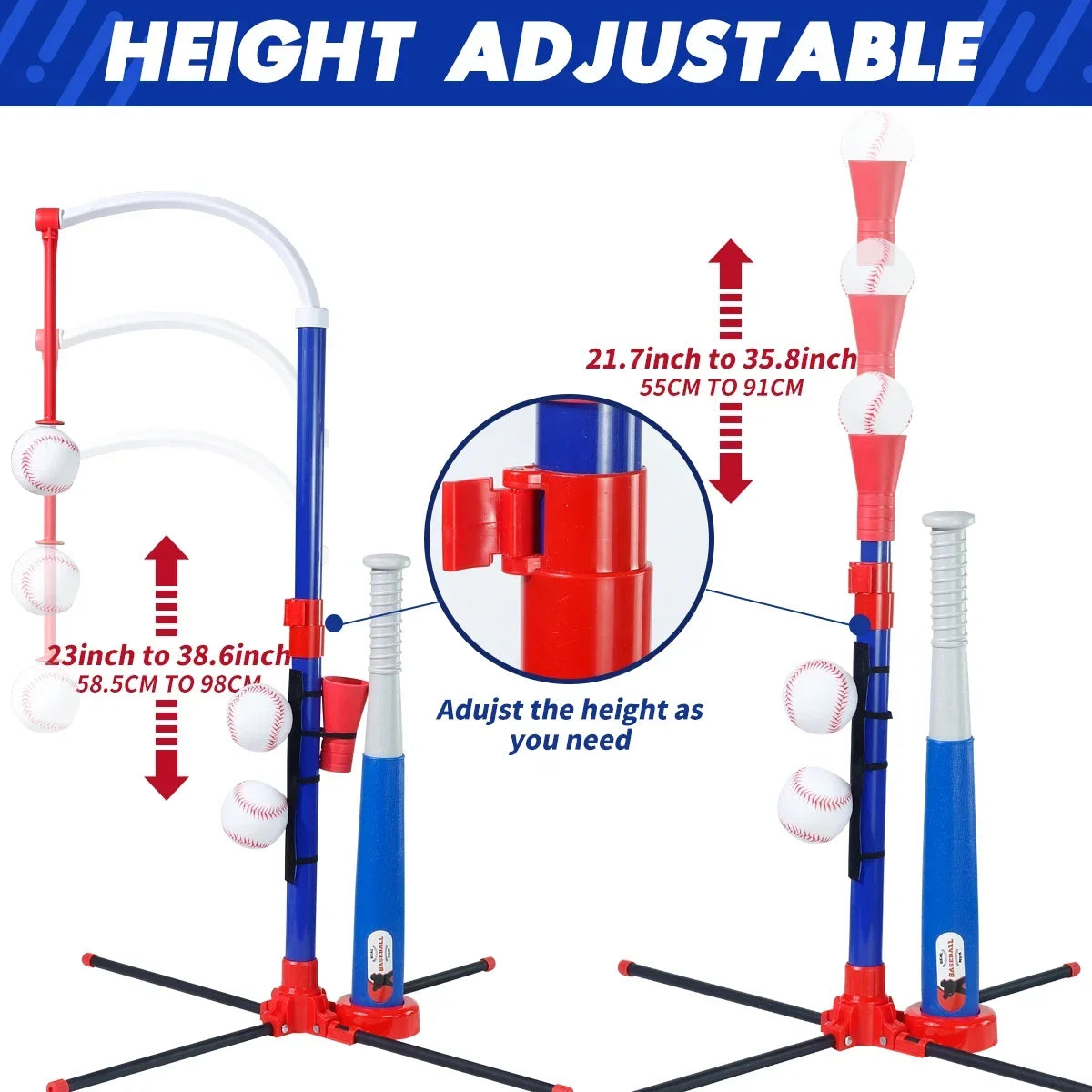 3-in-1 Kids Baseball Toy Set