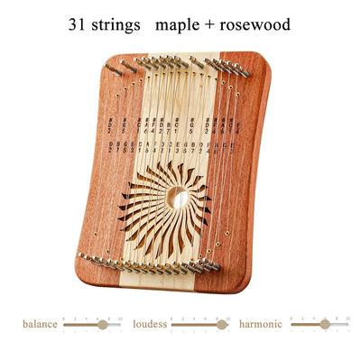 31  Kalimba Strings Finger Harp Wood