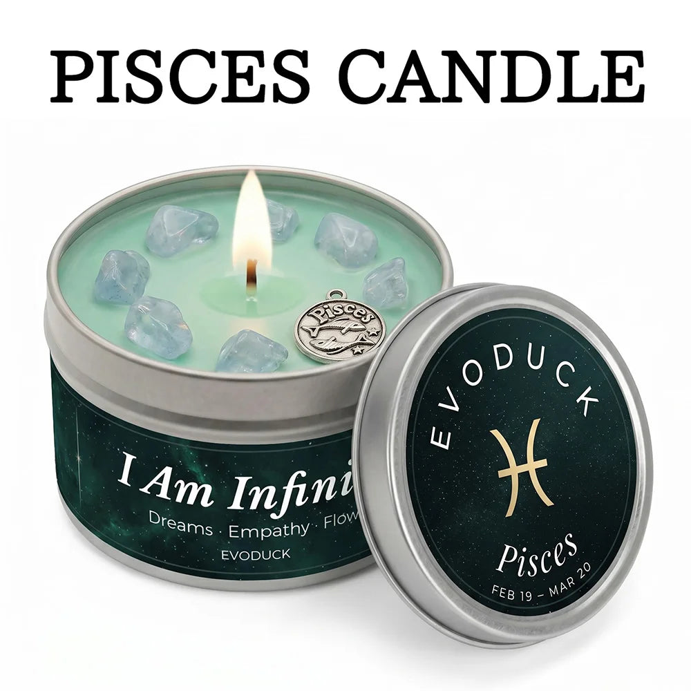 12 Zodiac Candles Set Astrology