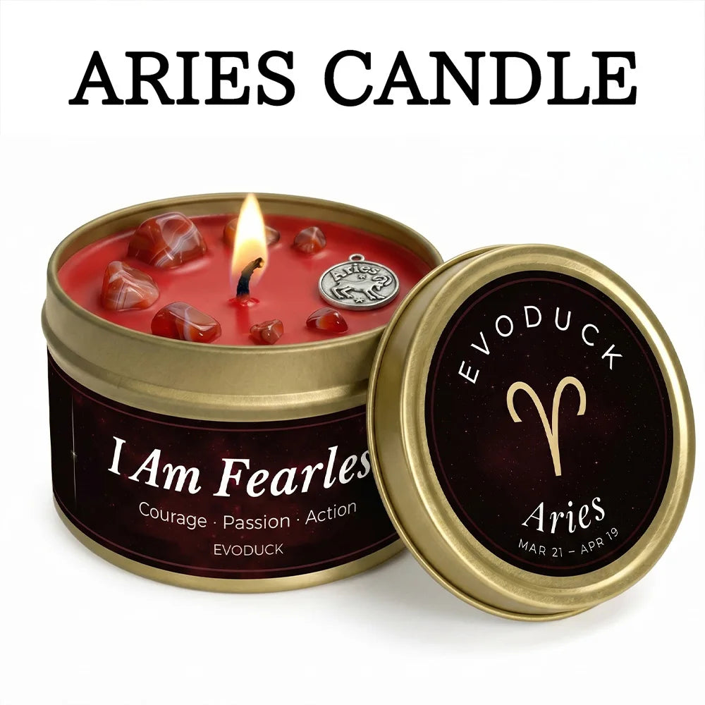 12 Zodiac Candles Set Astrology