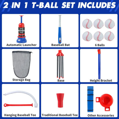 3-in-1 Kids Baseball Toy Set