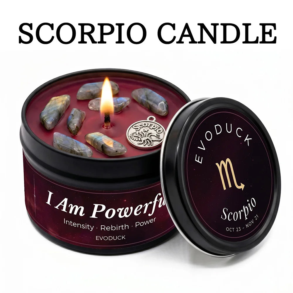 12 Zodiac Candles Set Astrology