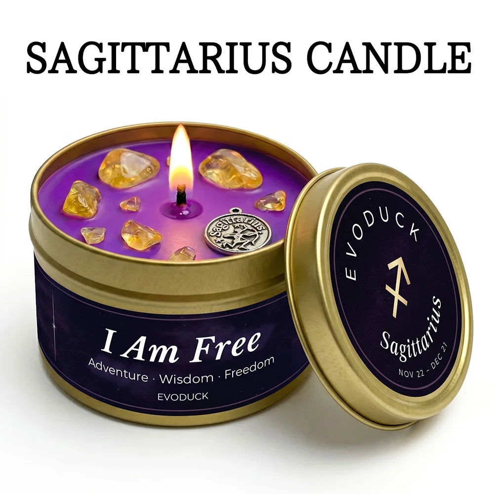 12 Zodiac Candles Set Astrology