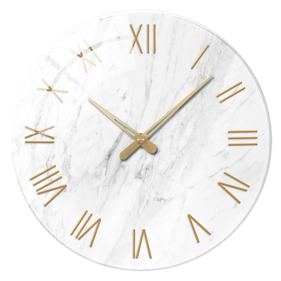 tempered glass wall clock