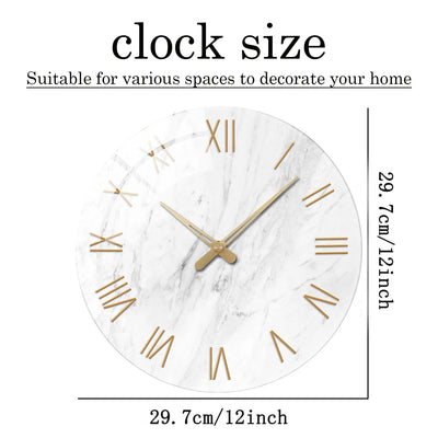 tempered glass wall clock