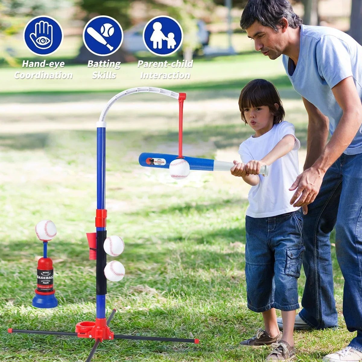 3-in-1 Kids Baseball Toy Set