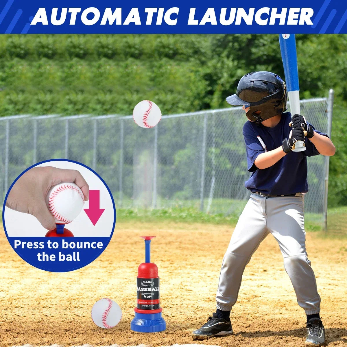 3-in-1 Kids Baseball Toy Set