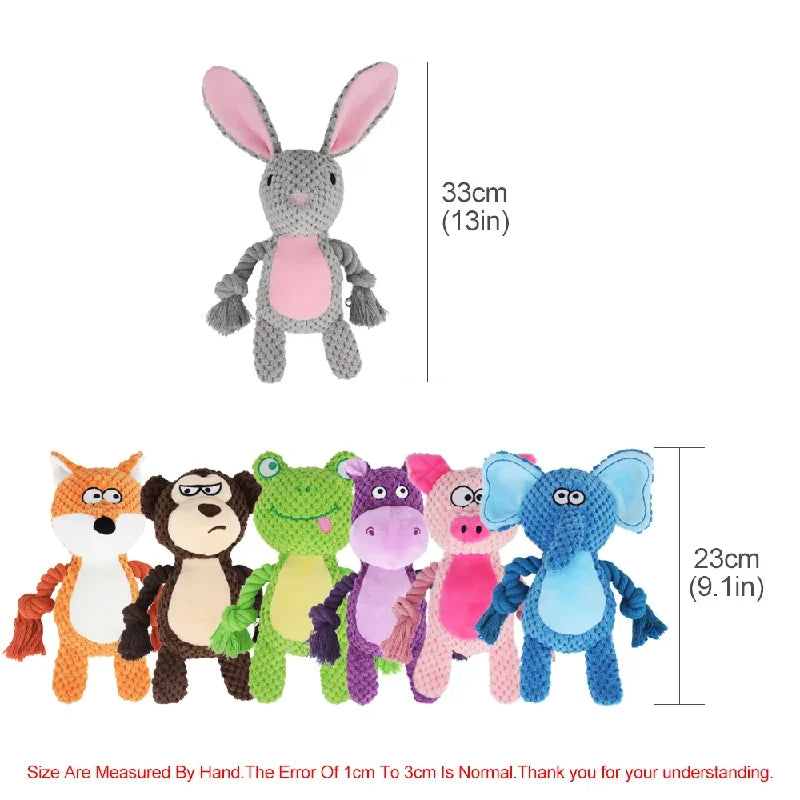 Cute Animal Rope Dog Toy
