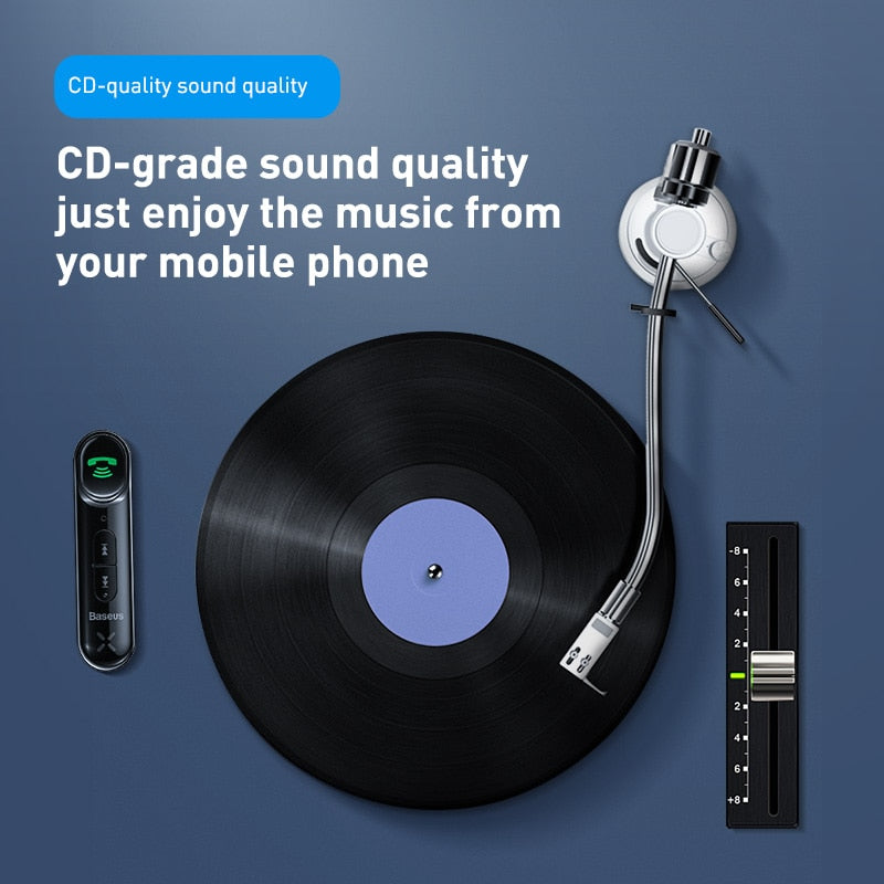 Car  Bluetooth  Wireless 3.5mm Audio Receive Bluetooth HandsSpeaker Headphone