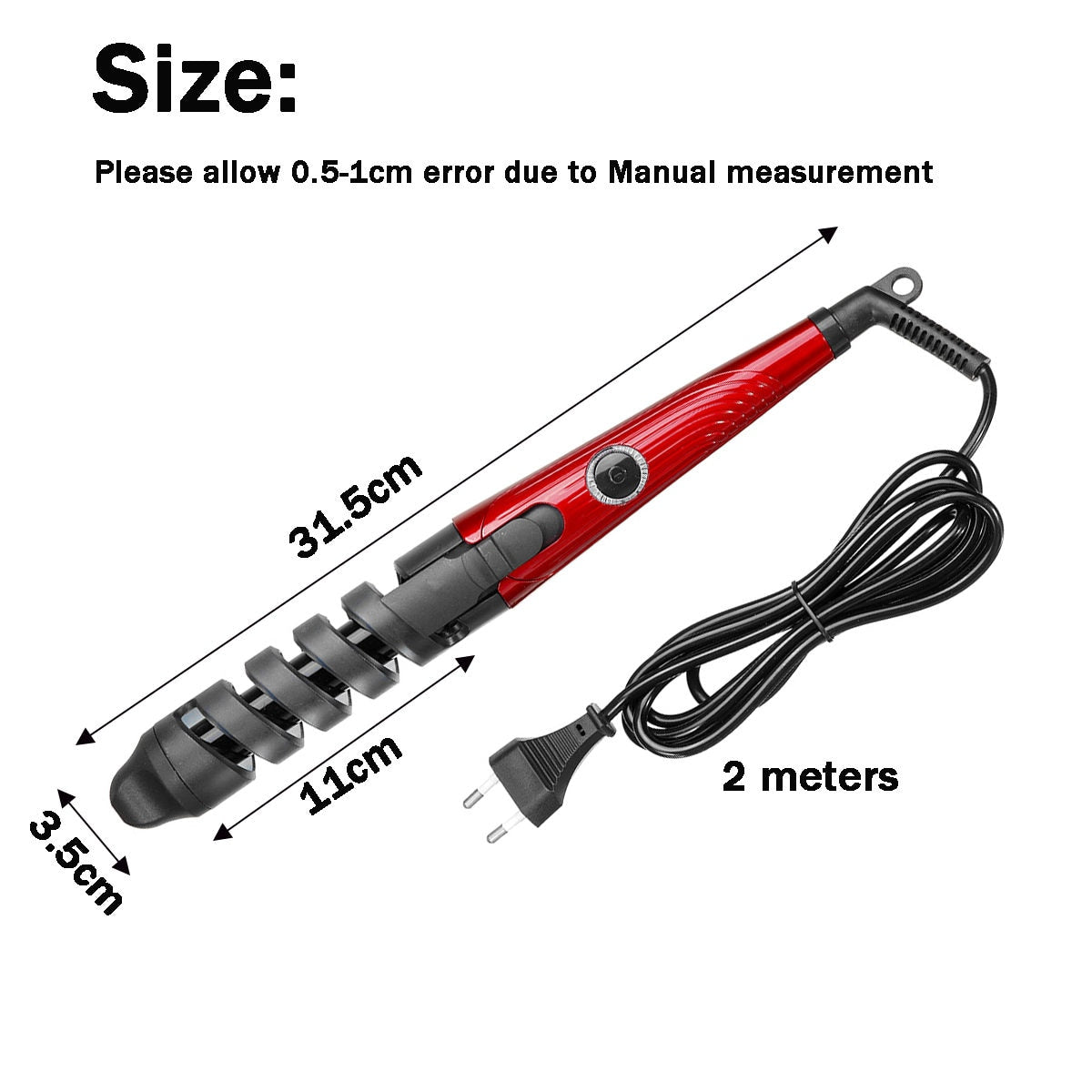 Electric Spiral Hair Curler PTC Roller Curling Lron