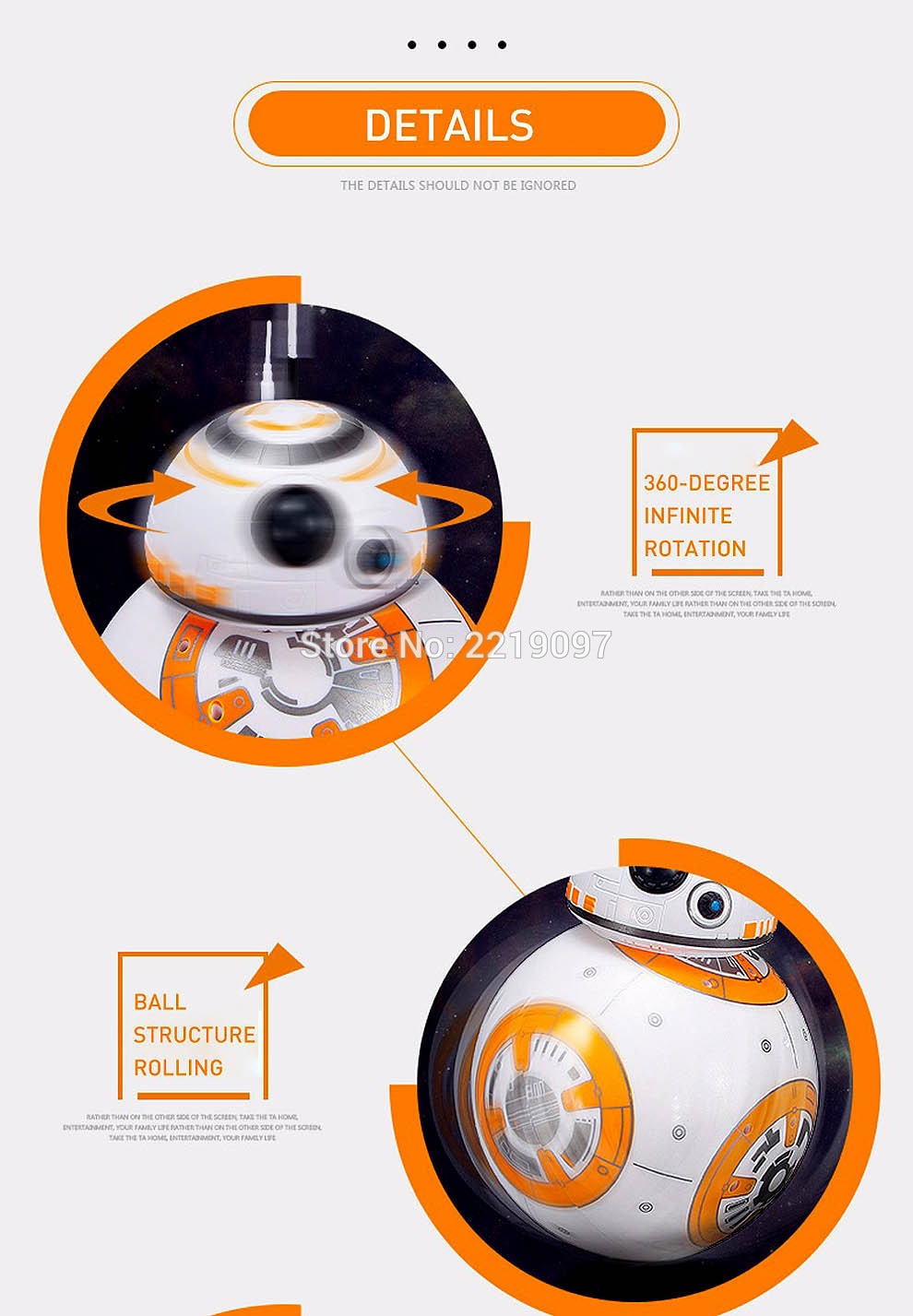 Star Wars RC BB8 Intelligent Upgrade Small Ball