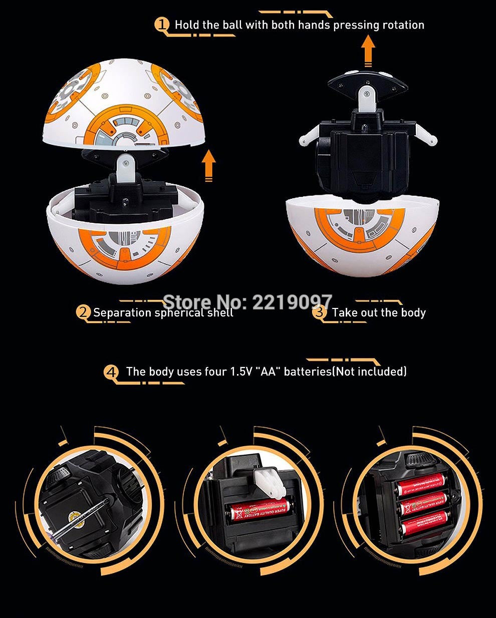 Star Wars RC BB8 Intelligent Upgrade Small Ball