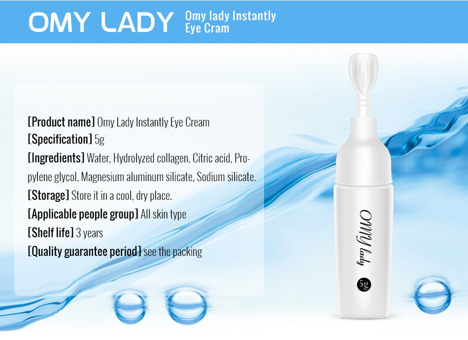 OMY LADY Eye Cream Firming Whitening Moisture Hydra Anti Wrinkle Remove