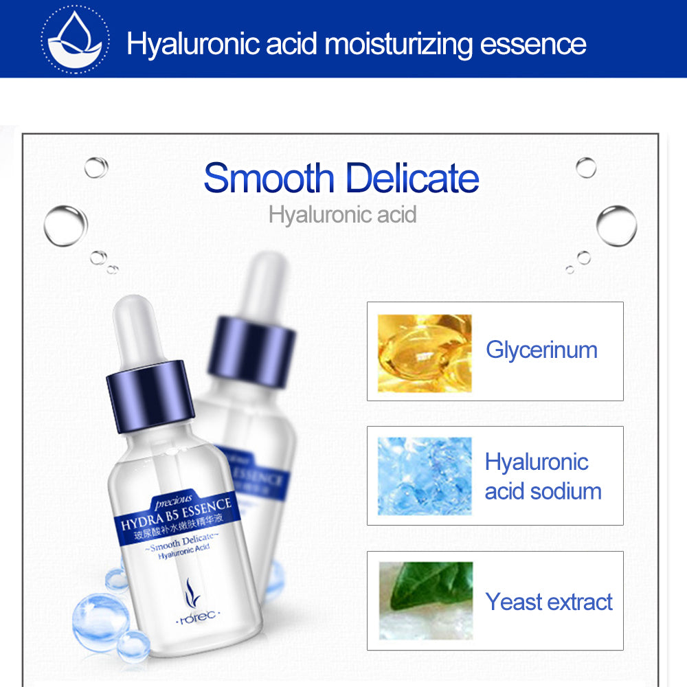 15ml Hyaluronic Acid essence Facial serum Deep hydra Anti Aging Intensive Face Lifting Firming Anti Wrinkle Skin Care Tool TSLM2
