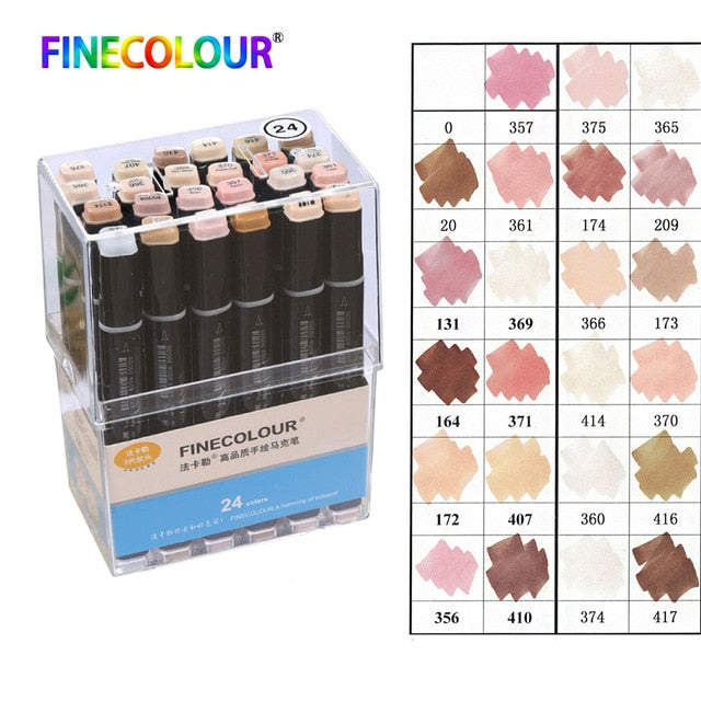 Fine  Skin Color Set  Manga  Design Alcohol-Based Ink