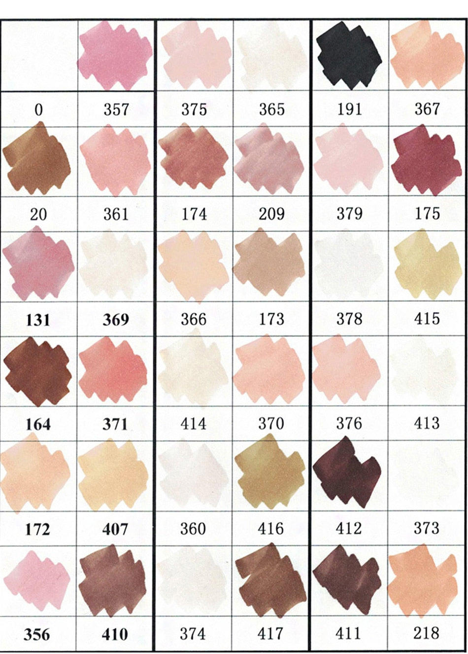 Fine  Skin Color Set  Manga  Design Alcohol-Based Ink