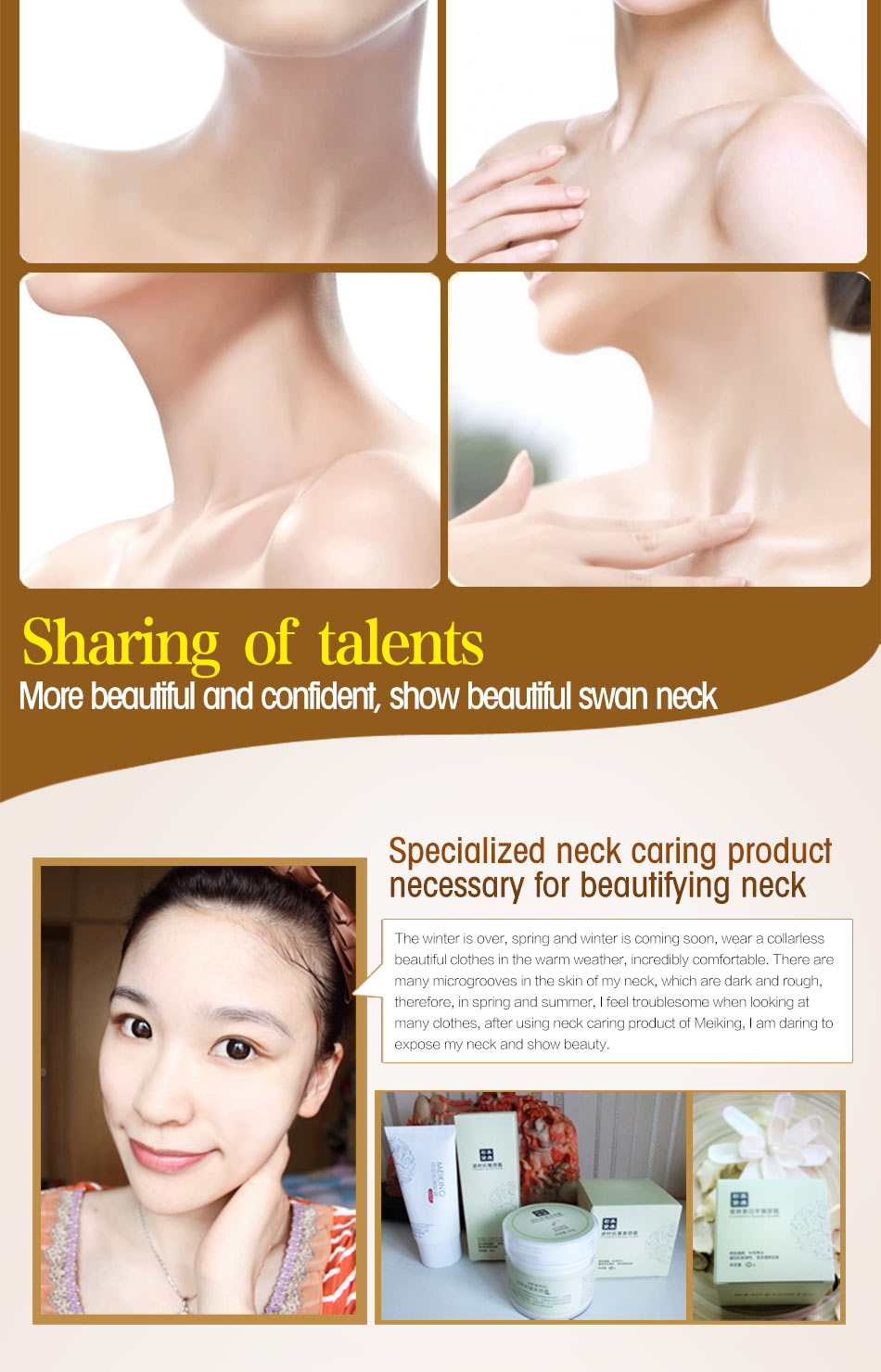 Cream Skincare Anti-wrinkle Whitening Moisturizing Nourishing Firming Neck Care