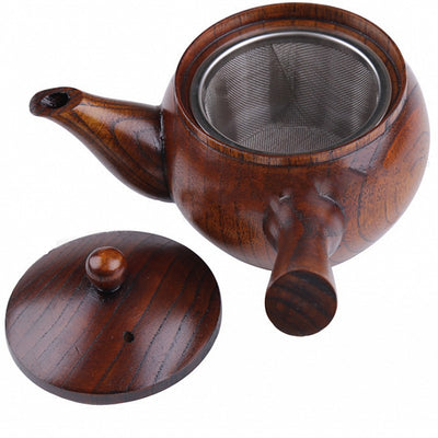 Wooden Teapot Japanese Tea Pot Vintage Kung Fu  Ebony Handle