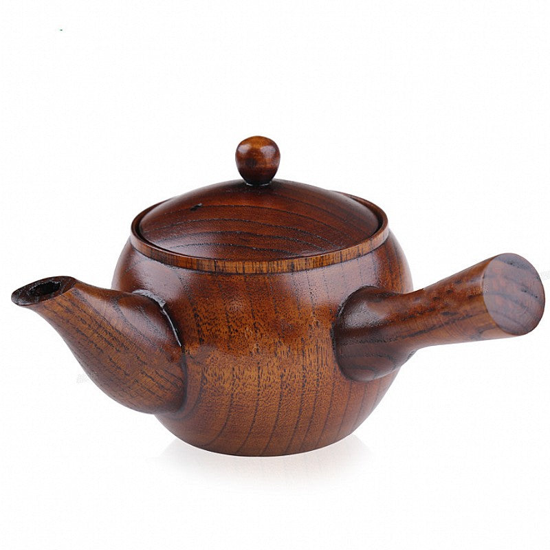 Wooden Teapot Japanese Tea Pot Vintage Kung Fu  Ebony Handle