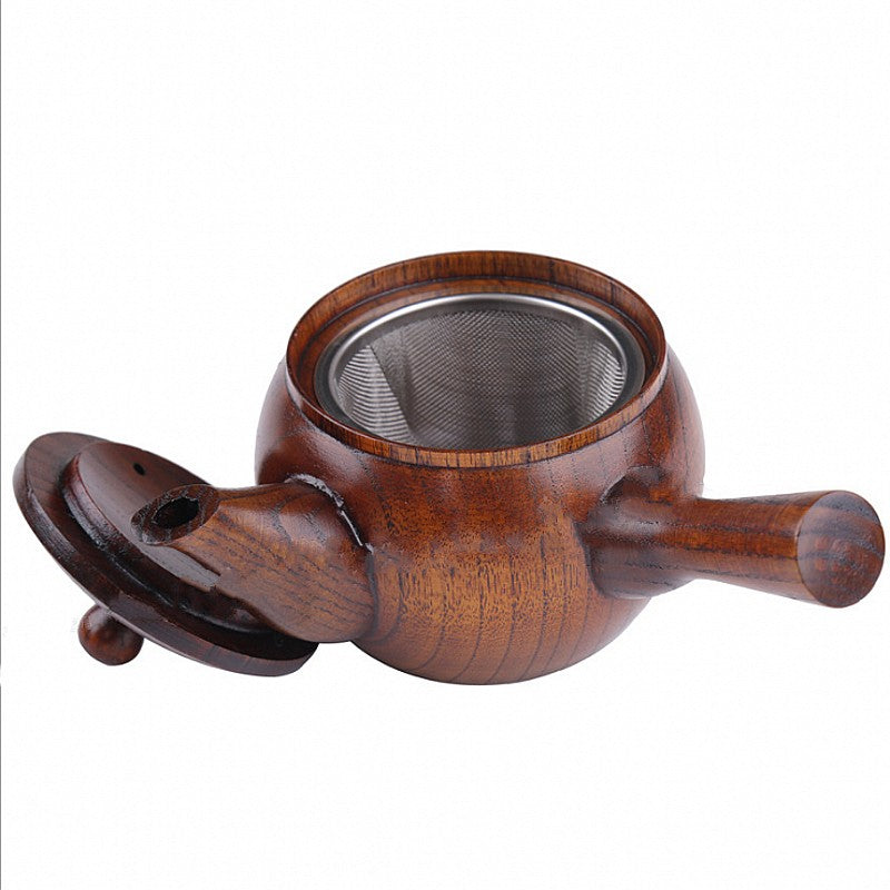 Wooden Teapot Japanese Tea Pot Vintage Kung Fu  Ebony Handle