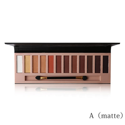 12 Colors  Matte Eyeshadow Makeup Palette Long Lasting  Natural Nude Eyes