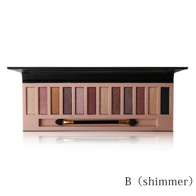 12 Colors  Matte Eyeshadow Makeup Palette Long Lasting  Natural Nude Eyes