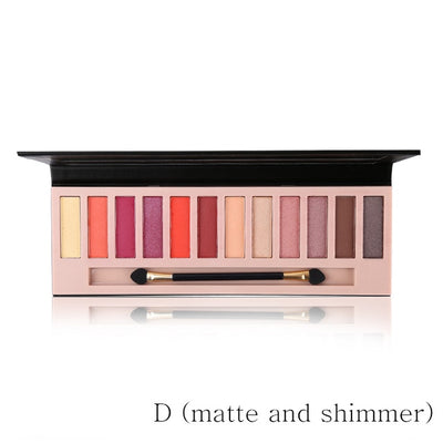 12 Colors  Matte Eyeshadow Makeup Palette Long Lasting  Natural Nude Eyes