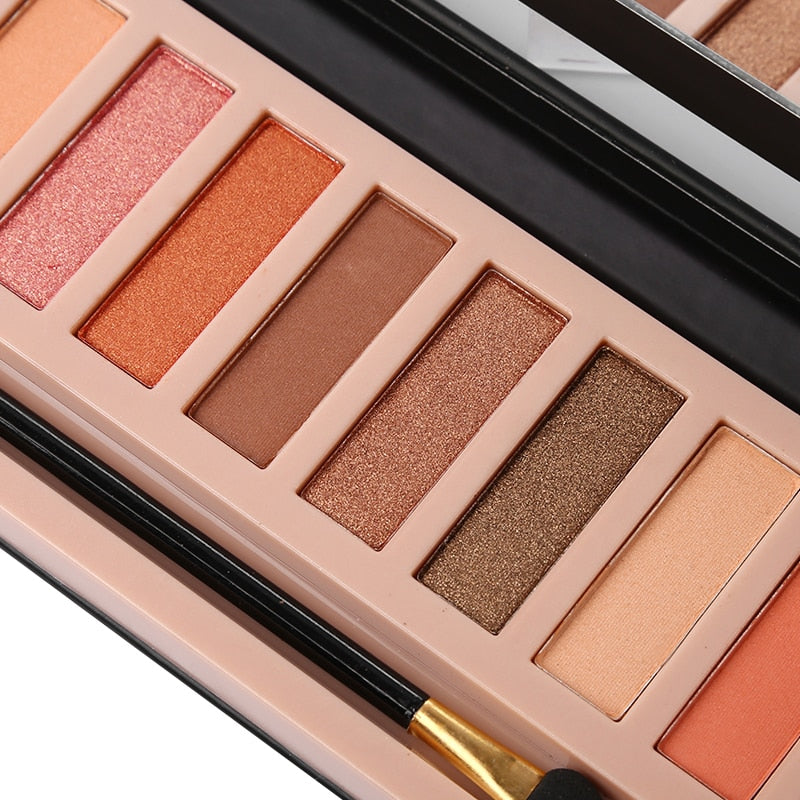 12 Colors  Matte Eyeshadow Makeup Palette Long Lasting  Natural Nude Eyes