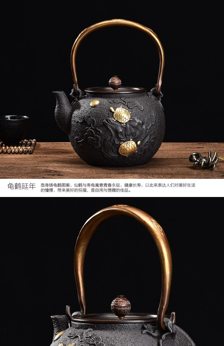 Japanese Teapot Cast Iron Tetsubin Tea Pot Authentic Cast Iron Teapot