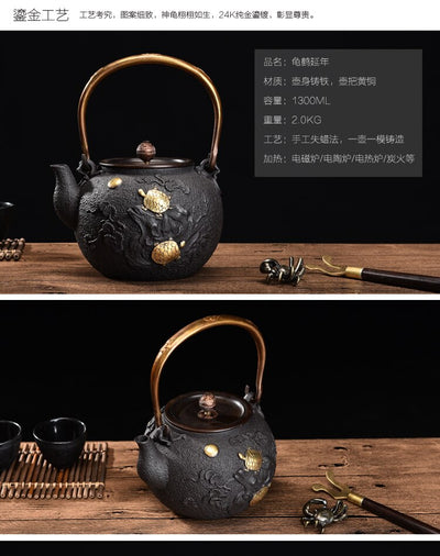 Japanese Teapot Cast Iron Tetsubin Tea Pot Authentic Cast Iron Teapot