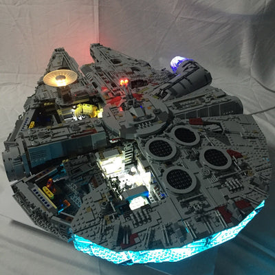 Light kit 75192 and  05132  Star War Falcon Millennium Building Blocks  Model (not include blocks set)