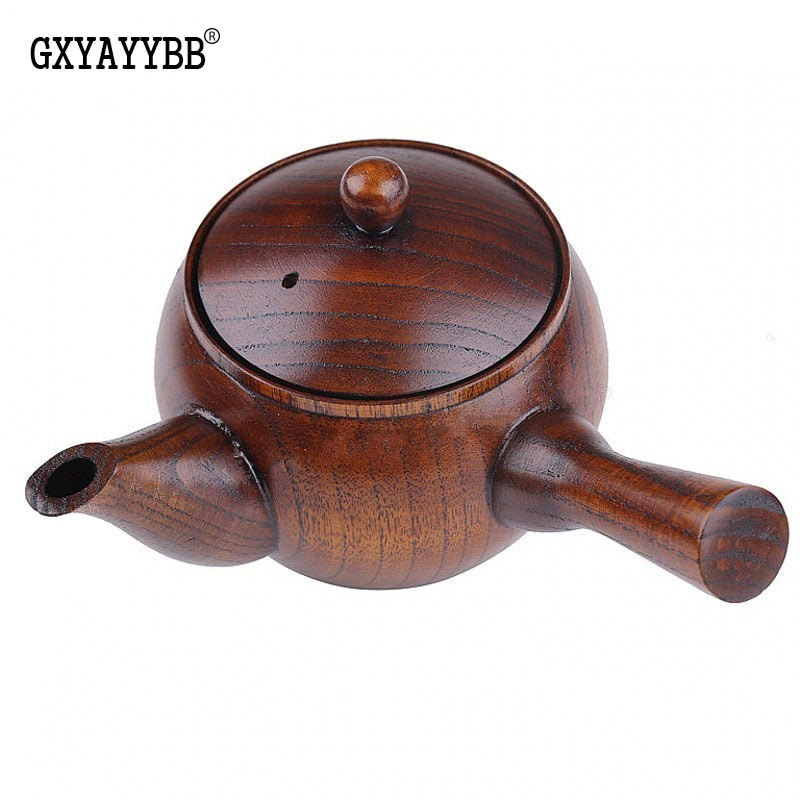 Wooden Teapot Japanese Tea Pot Vintage Kung Fu  Ebony Handle
