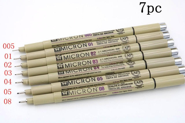 Pigment Micron  Fine Point Markers pen