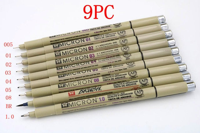Pigment Micron  Fine Point Markers pen