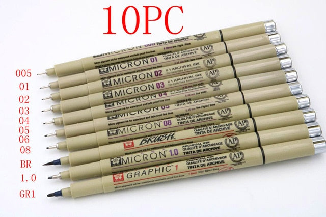Pigment Micron  Fine Point Markers pen