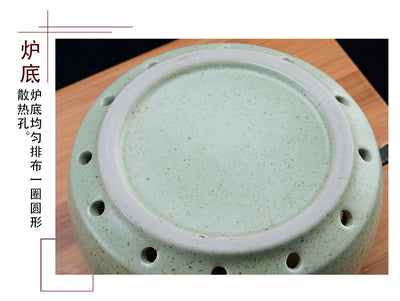 Vintage Style Tea Stove Ceramic Coarse Pottery Shelf