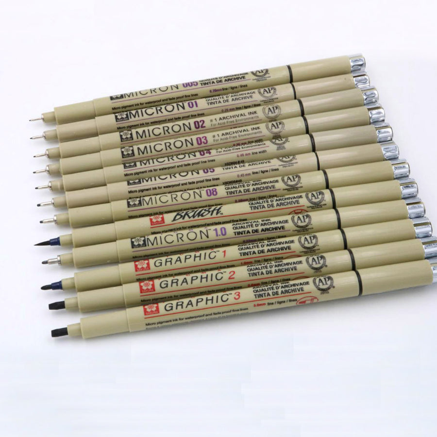 Pigment Micron  Fine Point Markers pen