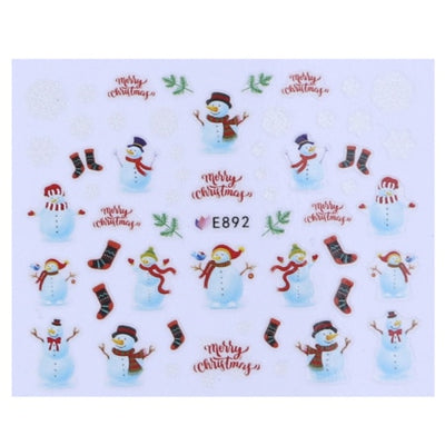 1 Sheet Christmas Nail Art Sticker Slider Santa Claus